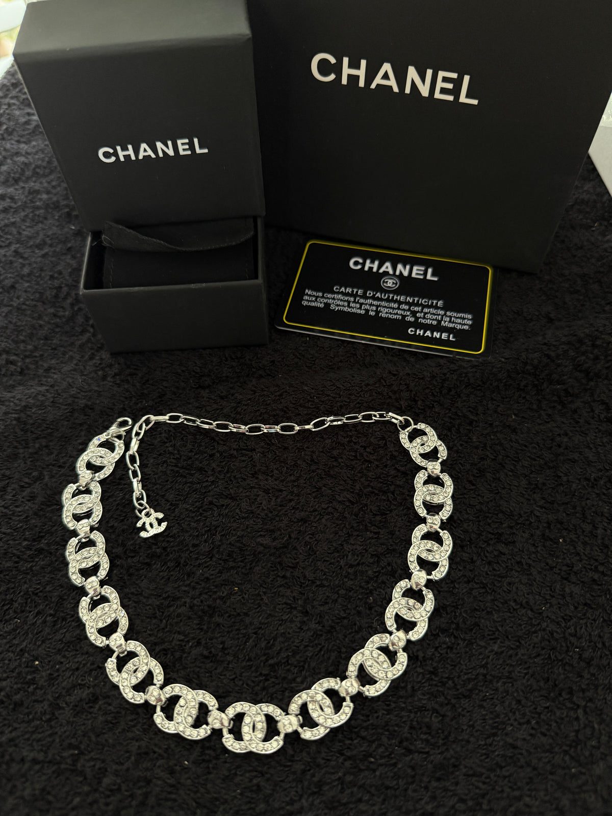 CC sliver diamond necklace