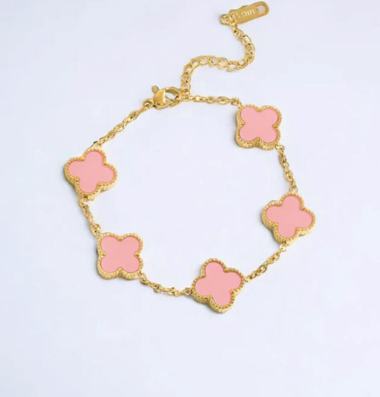 18k gold plated Clover bracelet with high quality