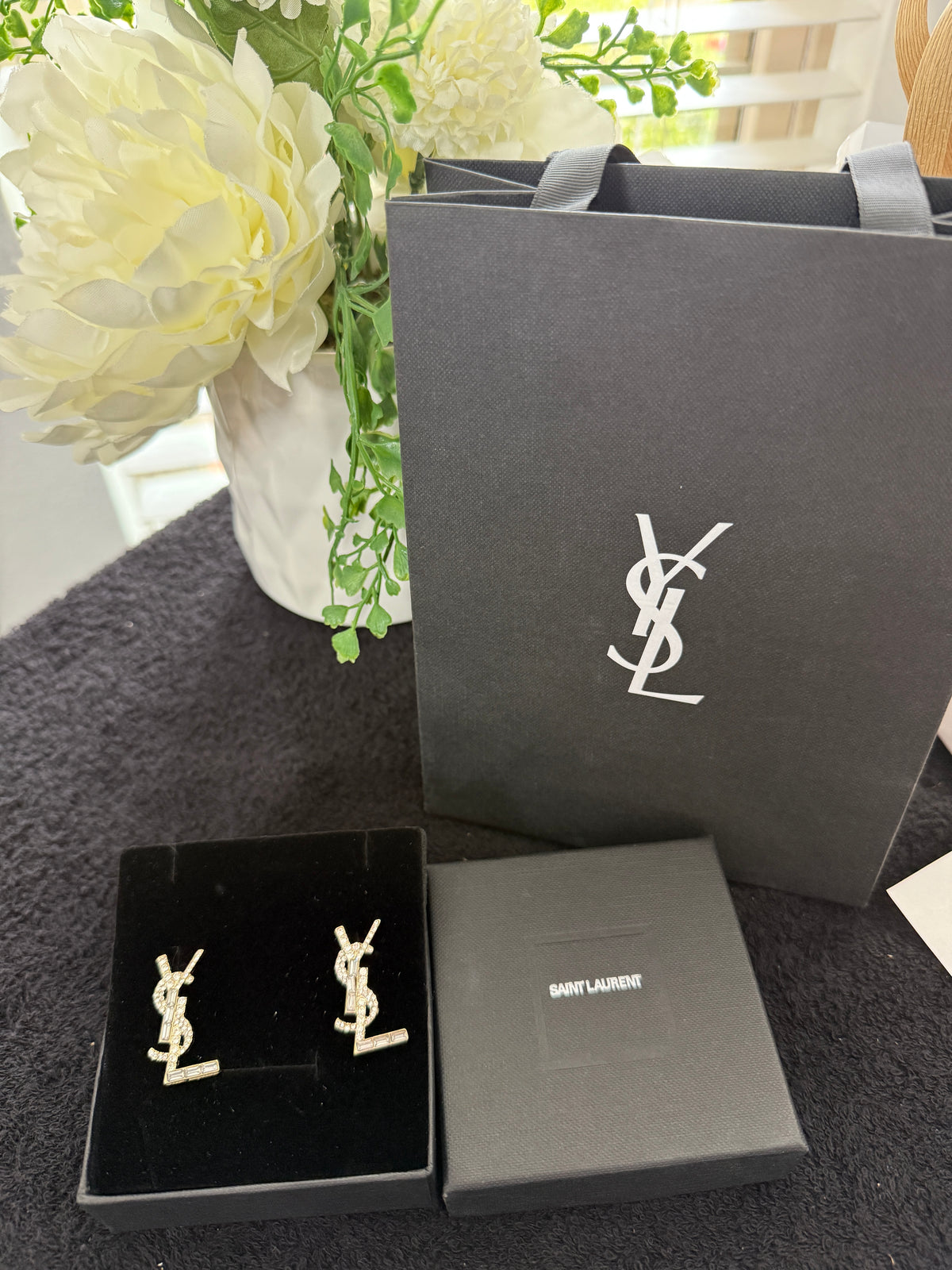YY diamond earrings