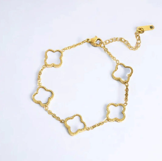 18k gold plated Clover bracelet with high quality