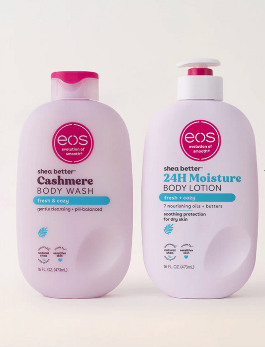 Eos fresh and cozy lotion and Body wash combo