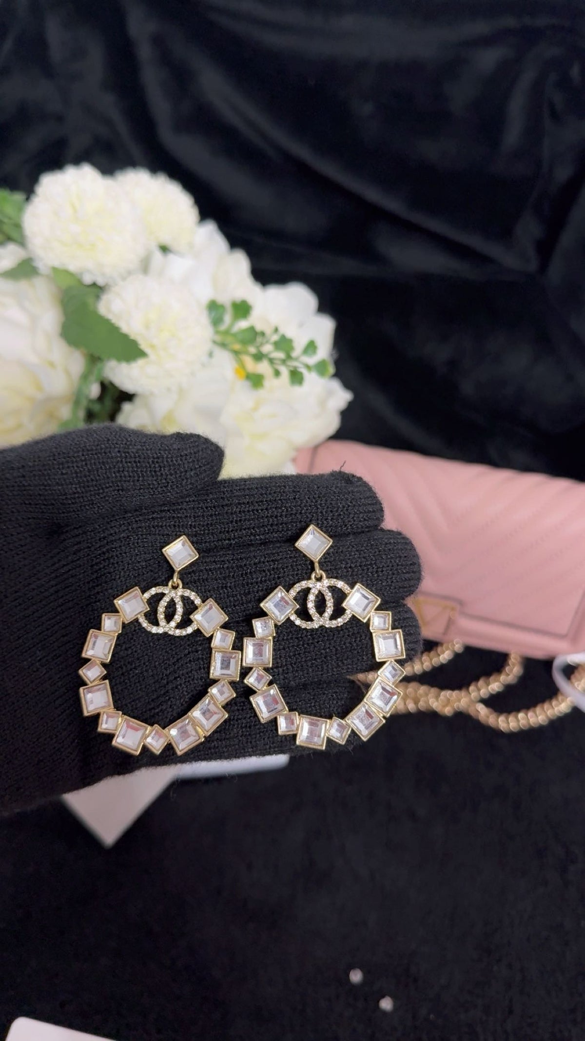 CC classic earrings in gold plated