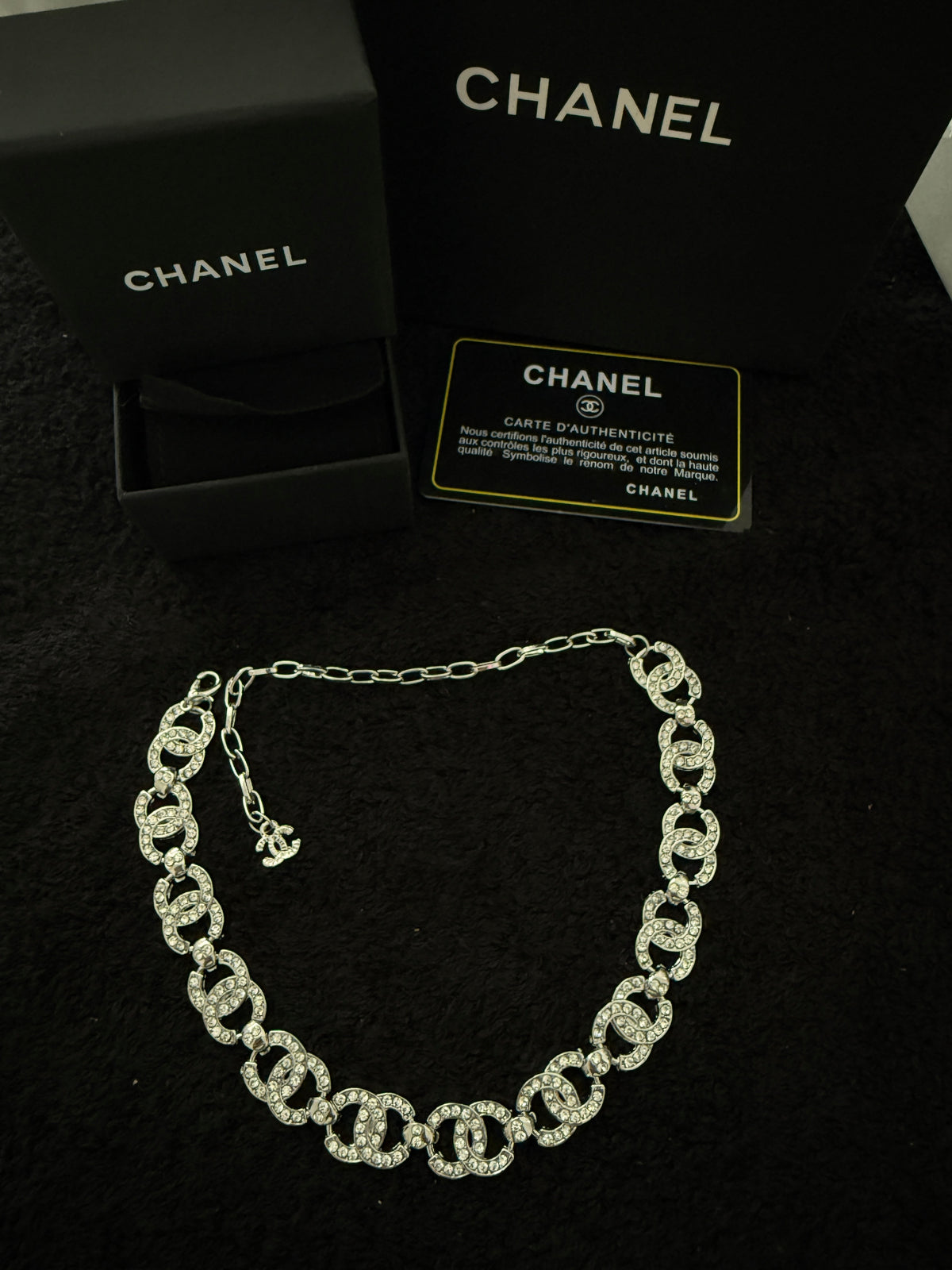 CC sliver diamond necklace