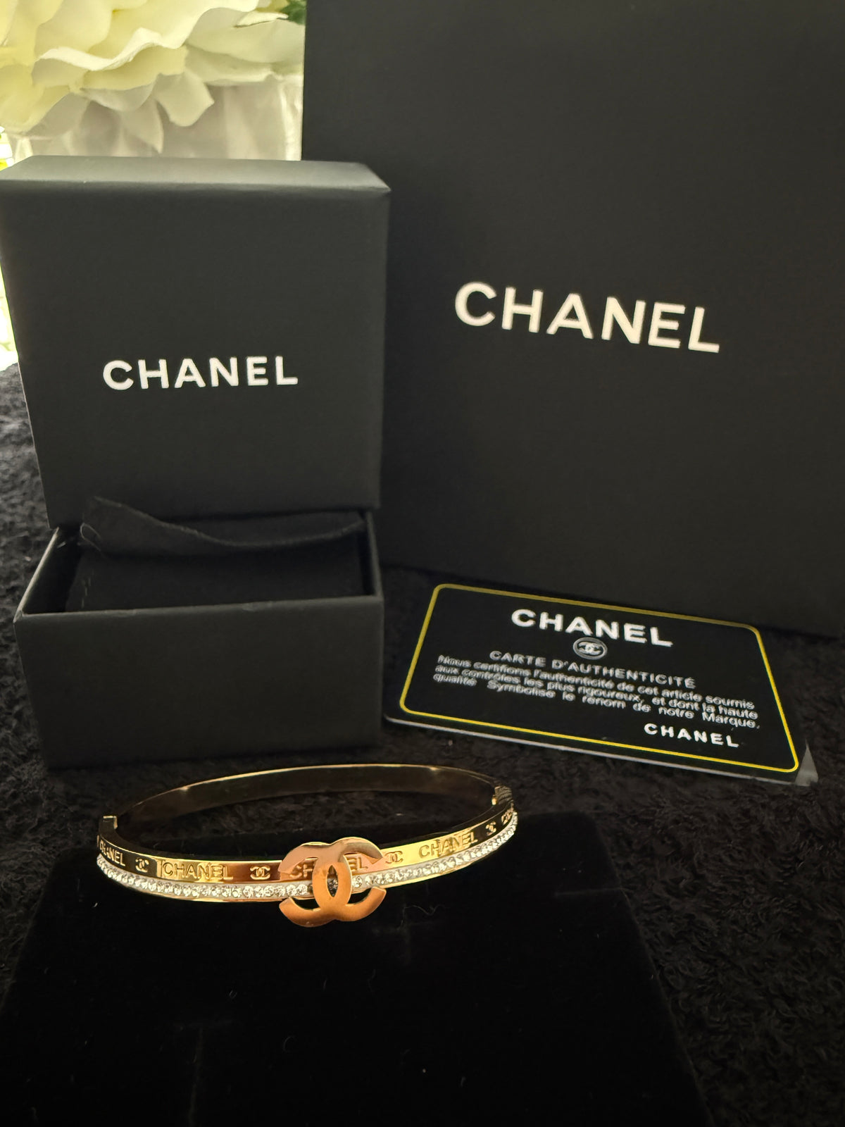 CC gold plated bracelet