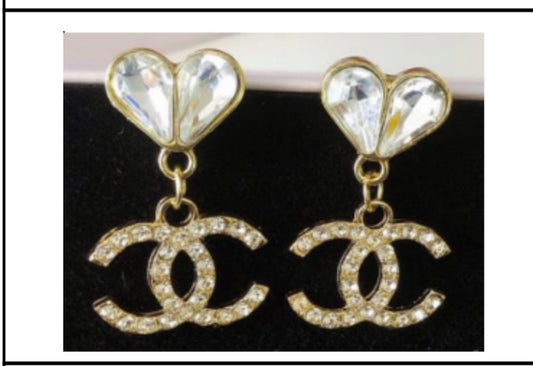 Double CC with Heart shape zircon diamond