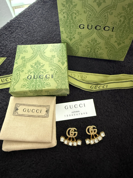 Vintage GG diamond classic earrings with premium packaging