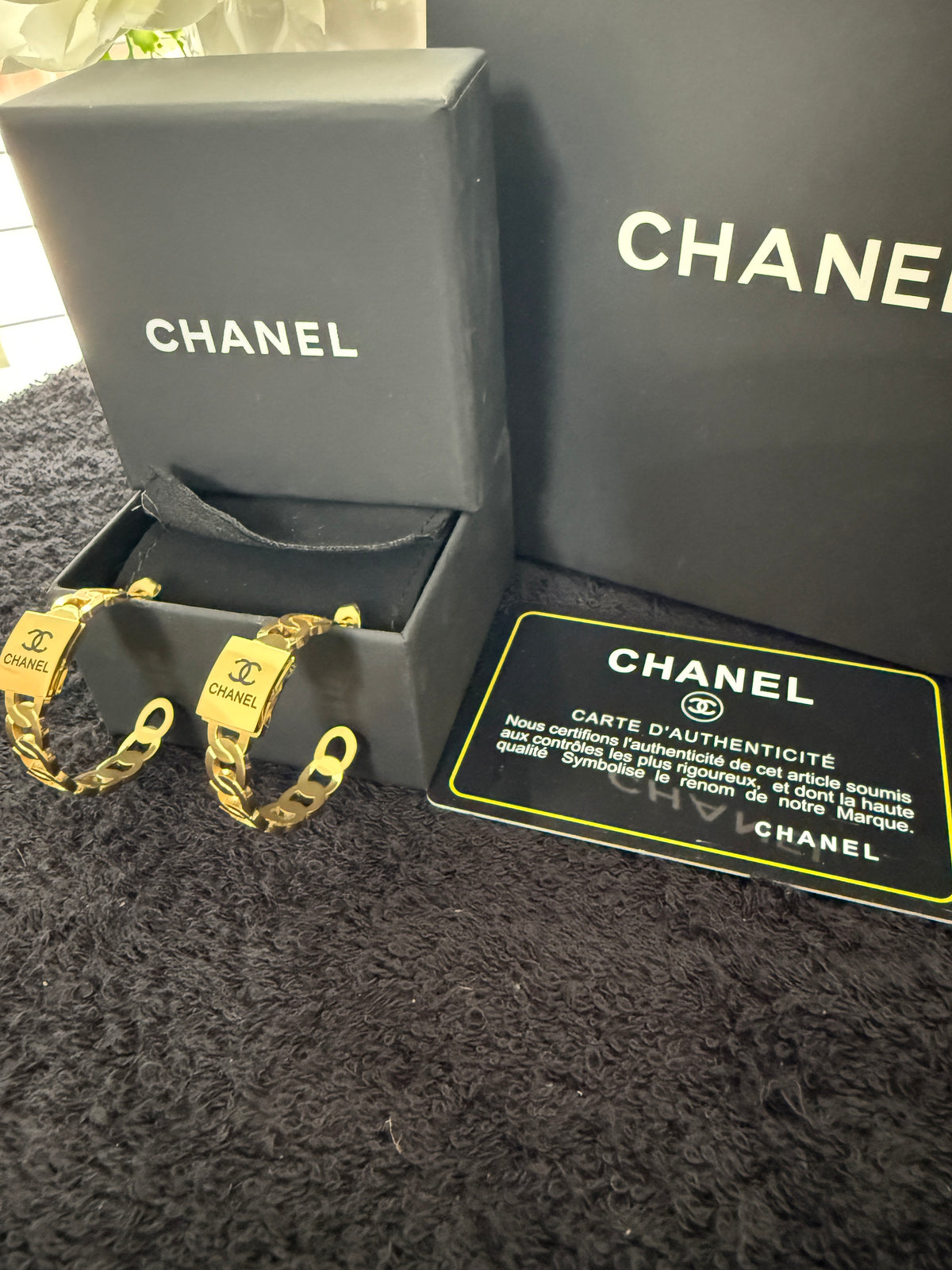 CC gold hoops