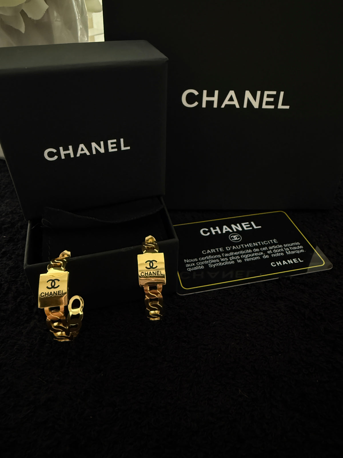 CC gold hoops