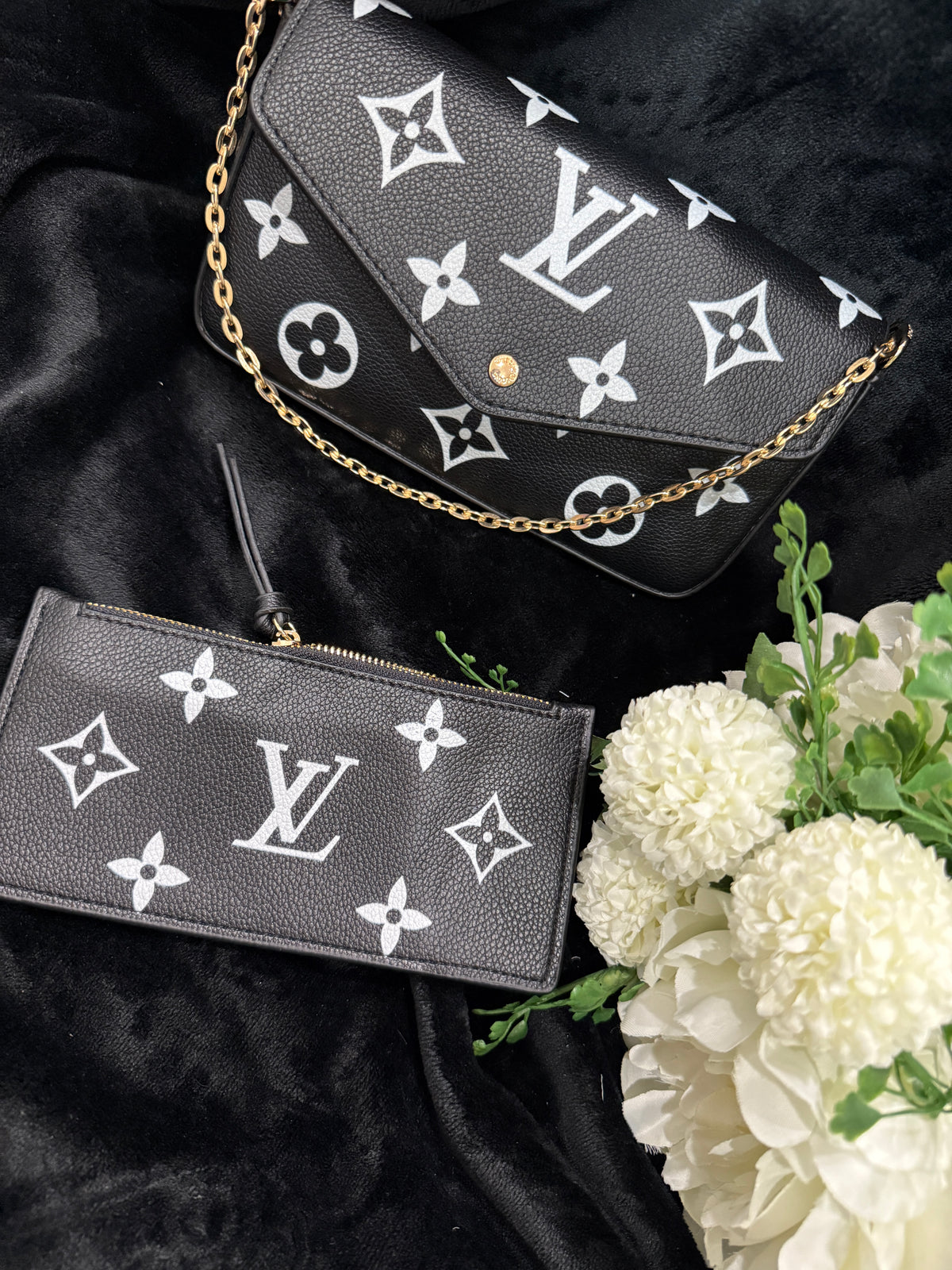 VL bag with 3 pcs including wallet & cardholder with premium packaging with dust bag