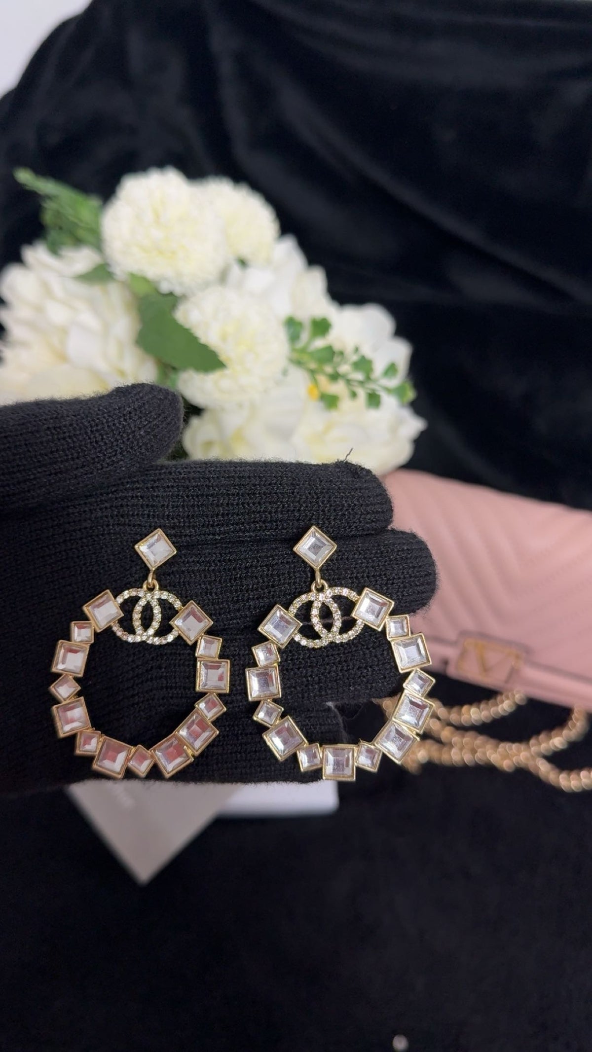 CC classic earrings in gold plated
