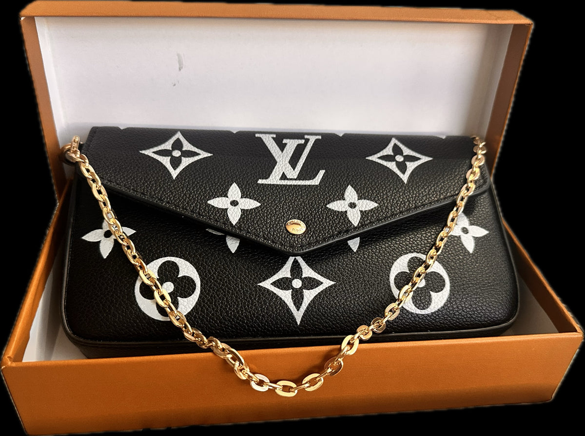 VL bag with 3 pcs including wallet & cardholder with premium packaging with dust bag