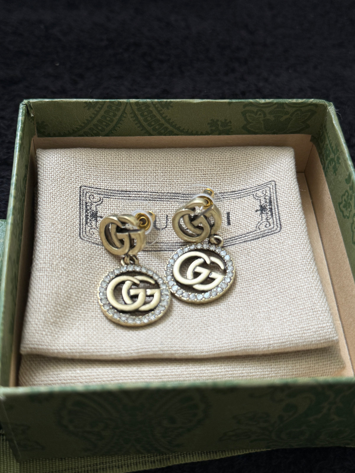 GG diamond earrings