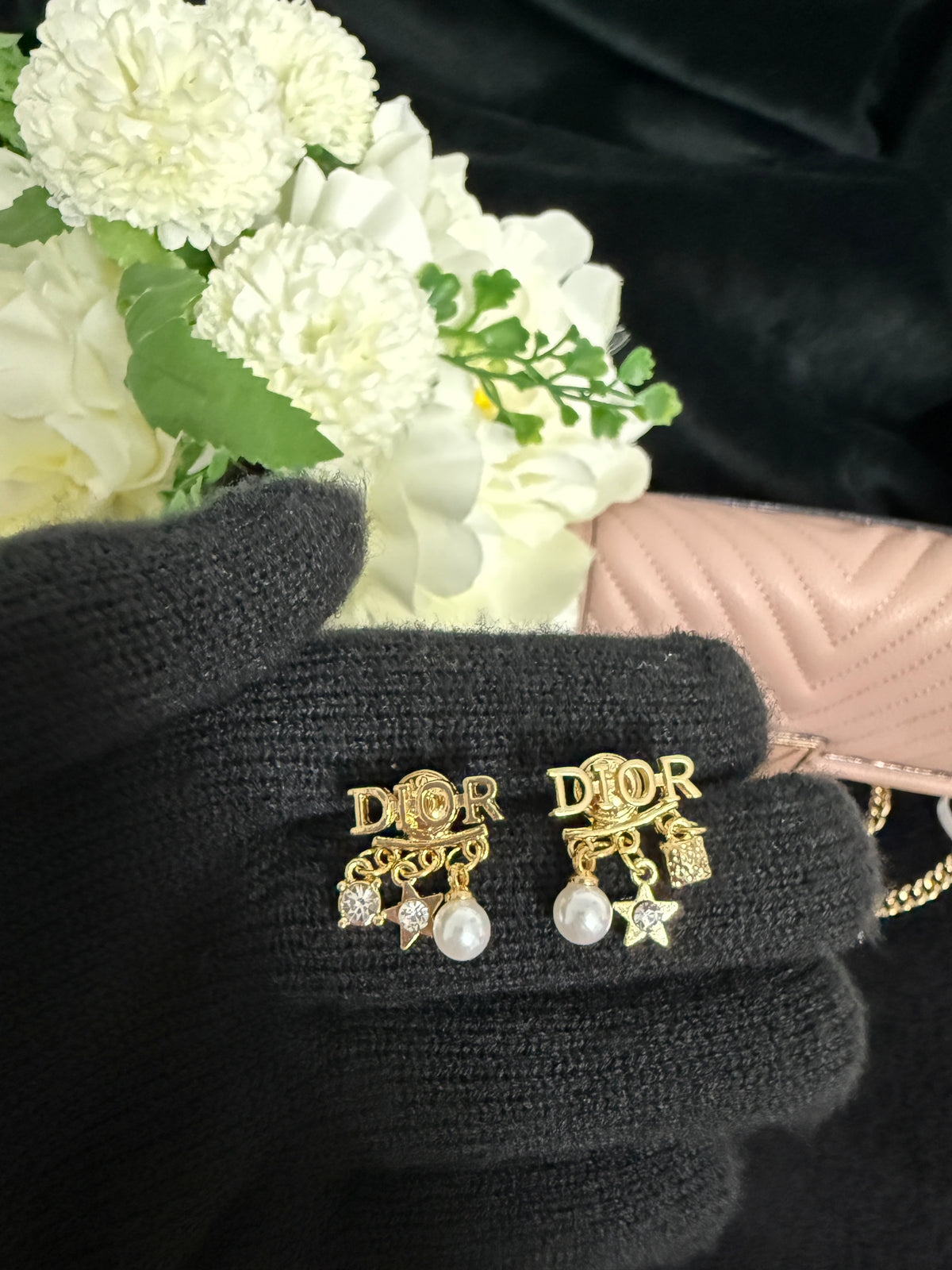 Dioor dainty earrings