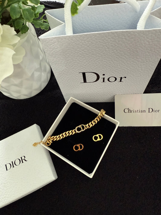 C D braclet and stud with premium packaging