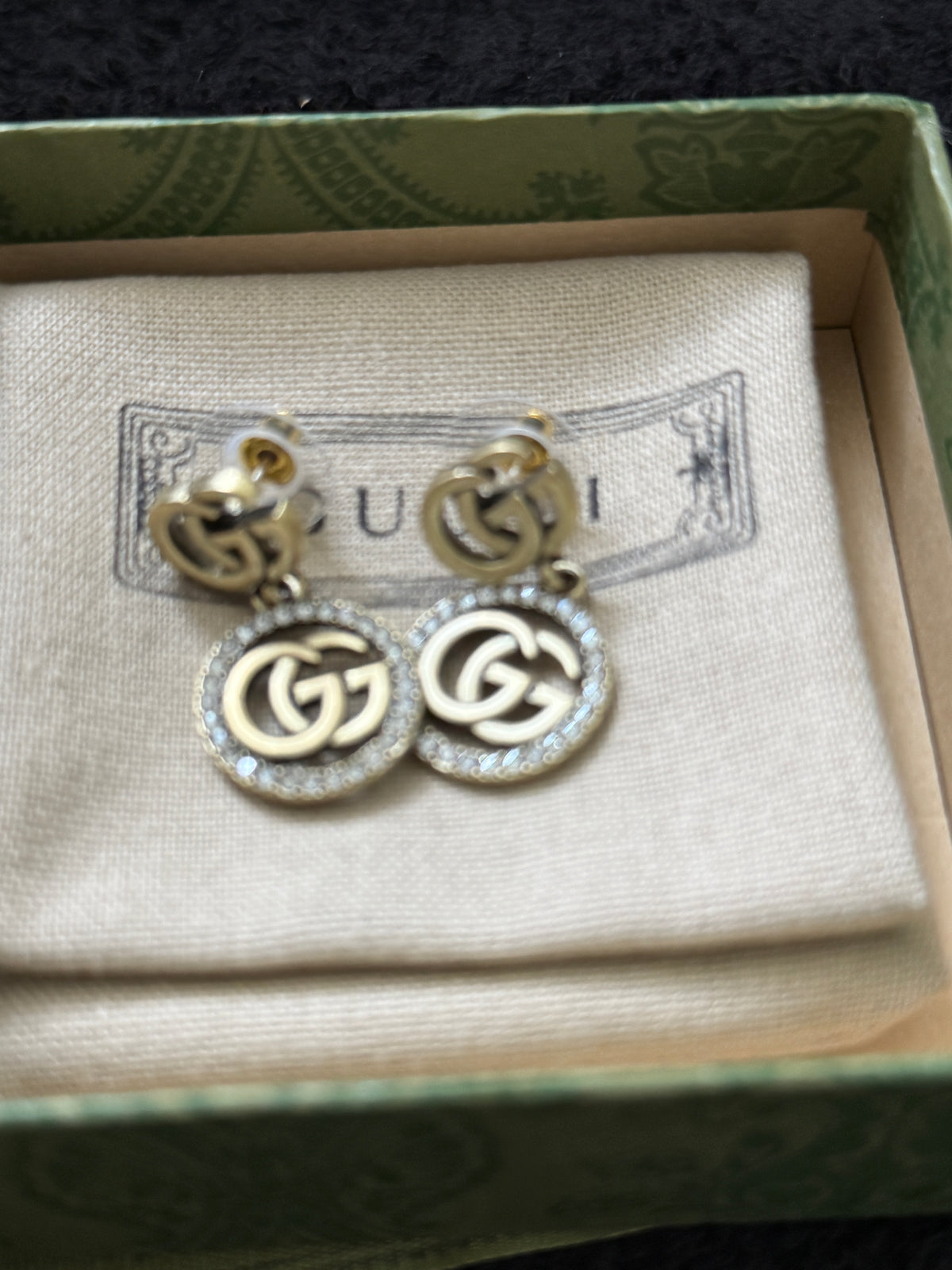GG diamond earrings