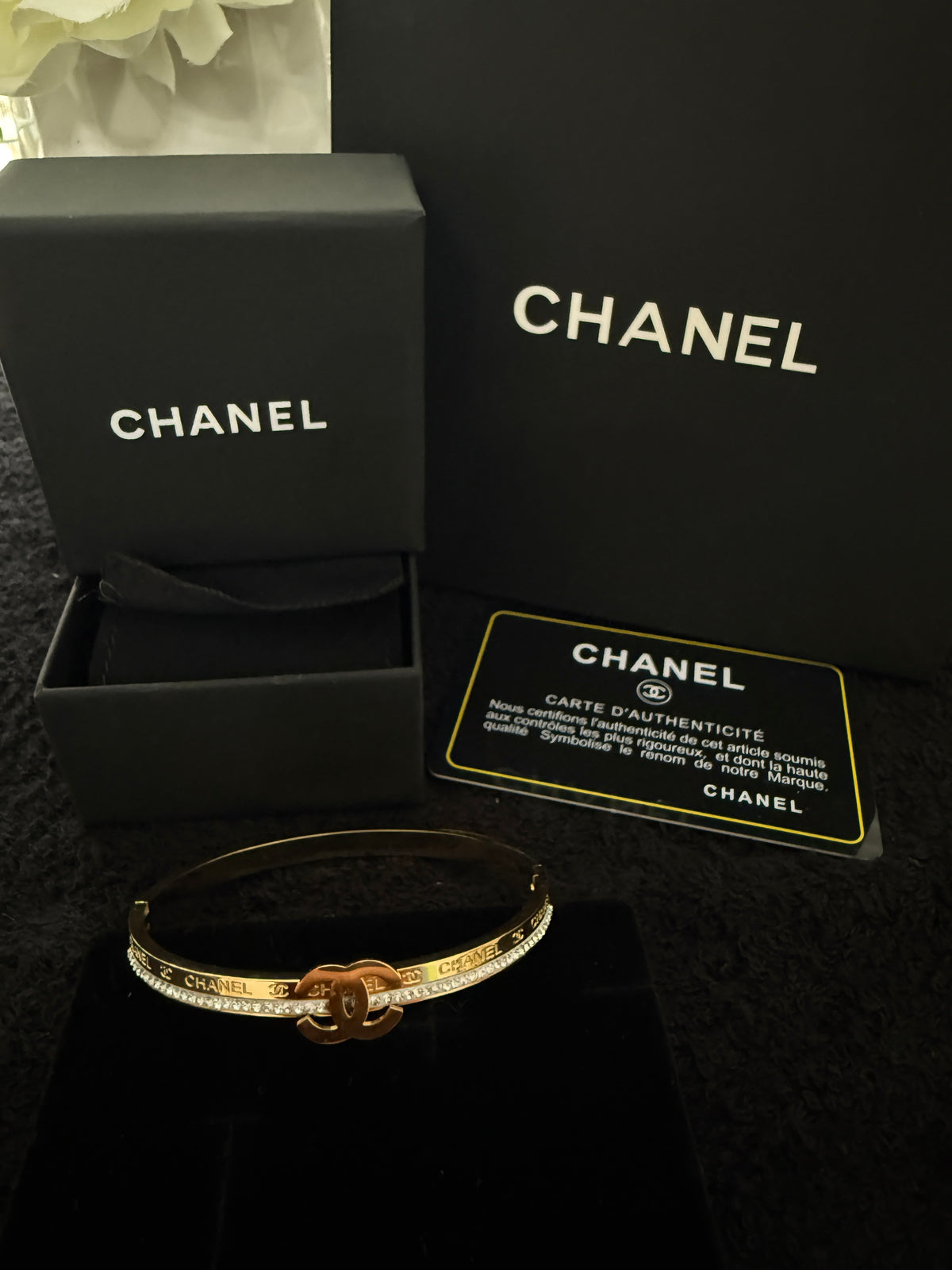 CC gold plated bracelet