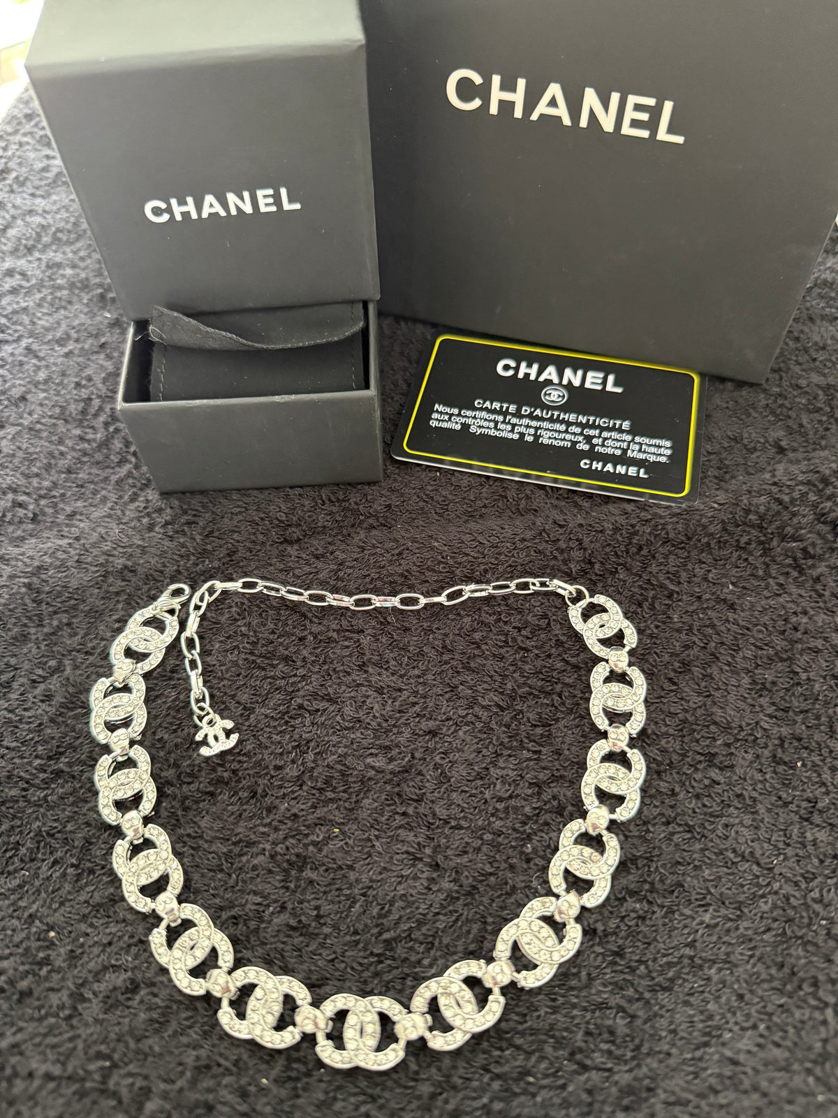 CC sliver diamond necklace