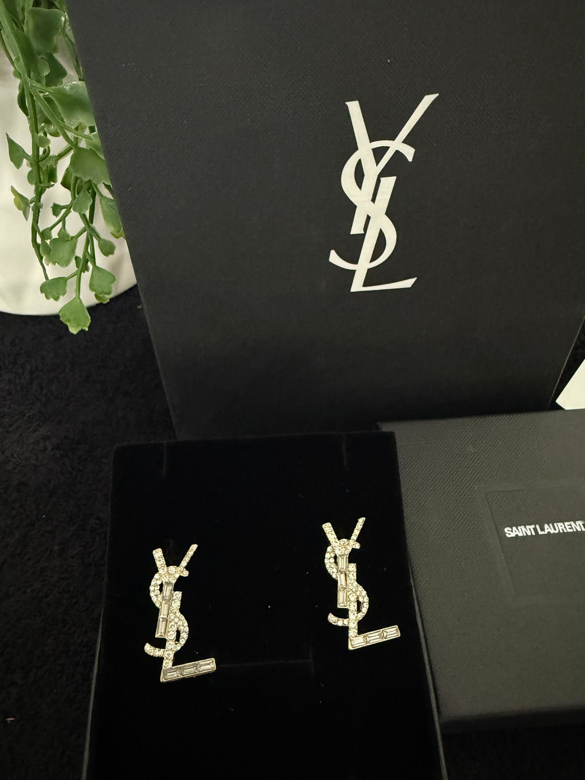 YY diamond earrings