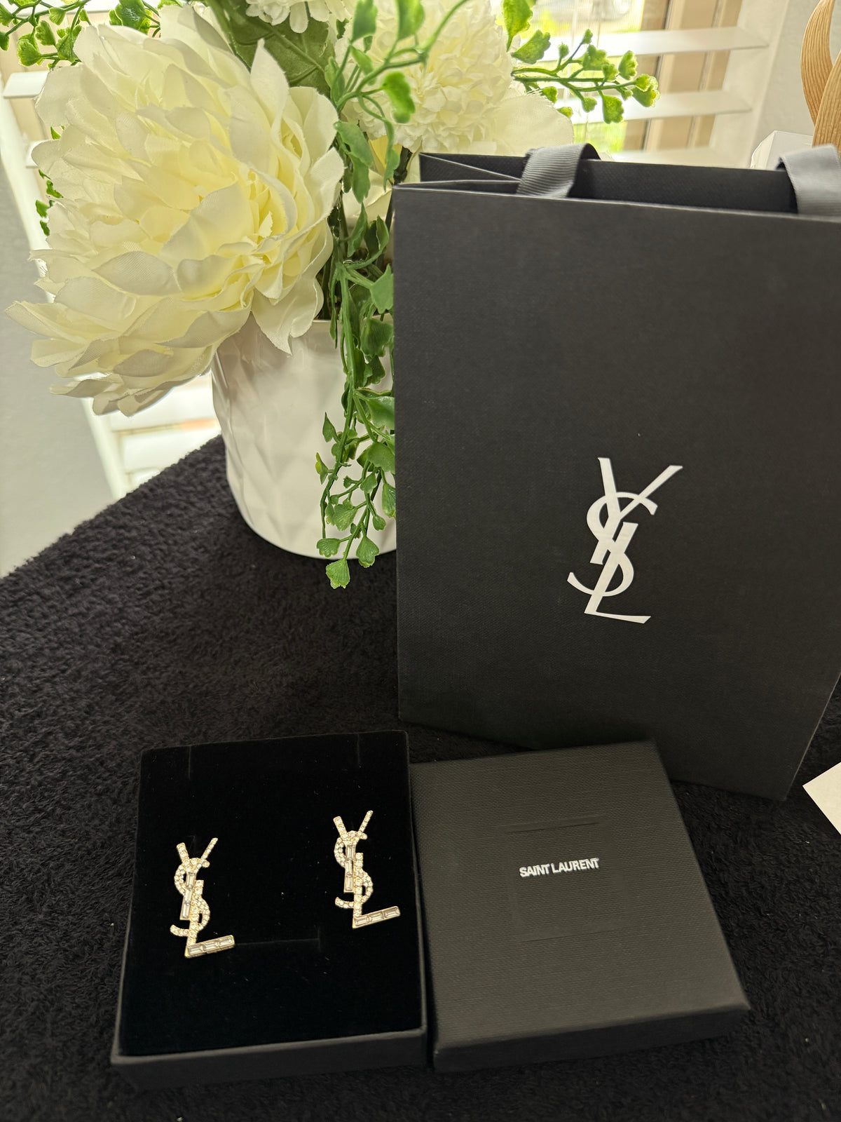 YY diamond earrings