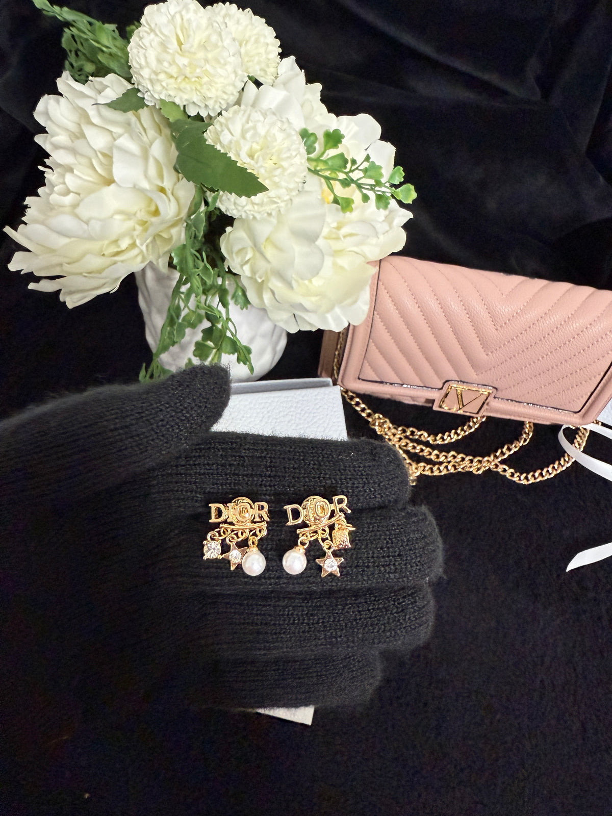 Dioor dainty earrings