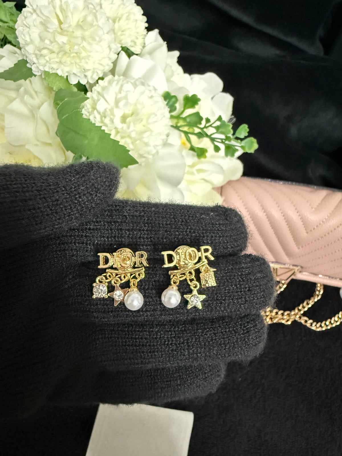 Dioor dainty earrings
