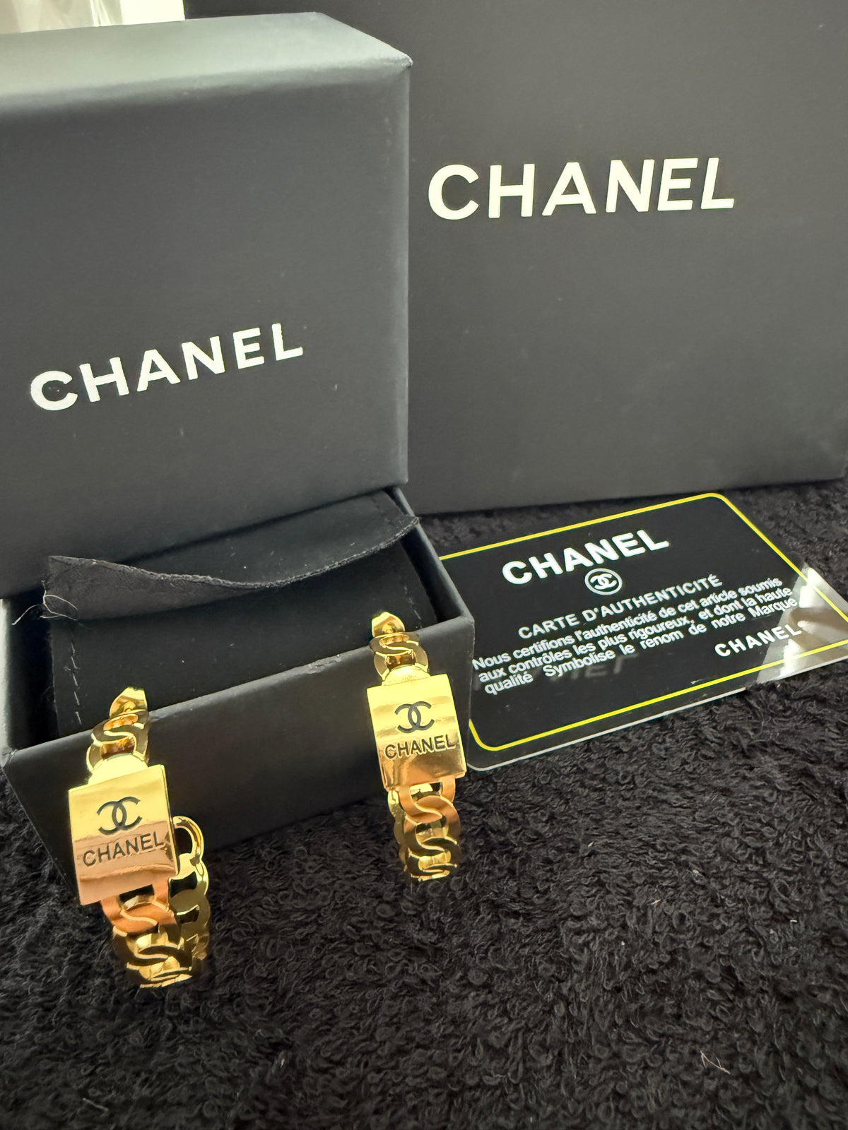 CC gold hoops