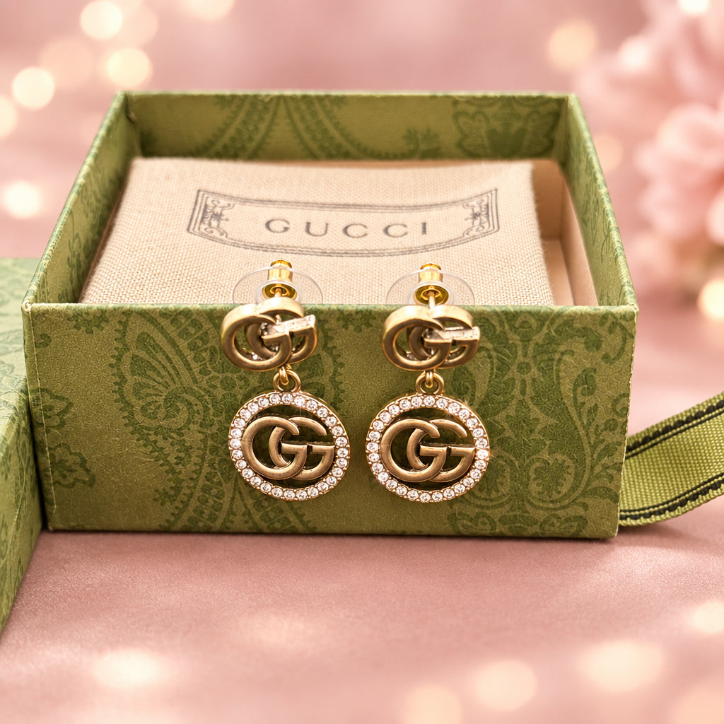 GG diamond earrings
