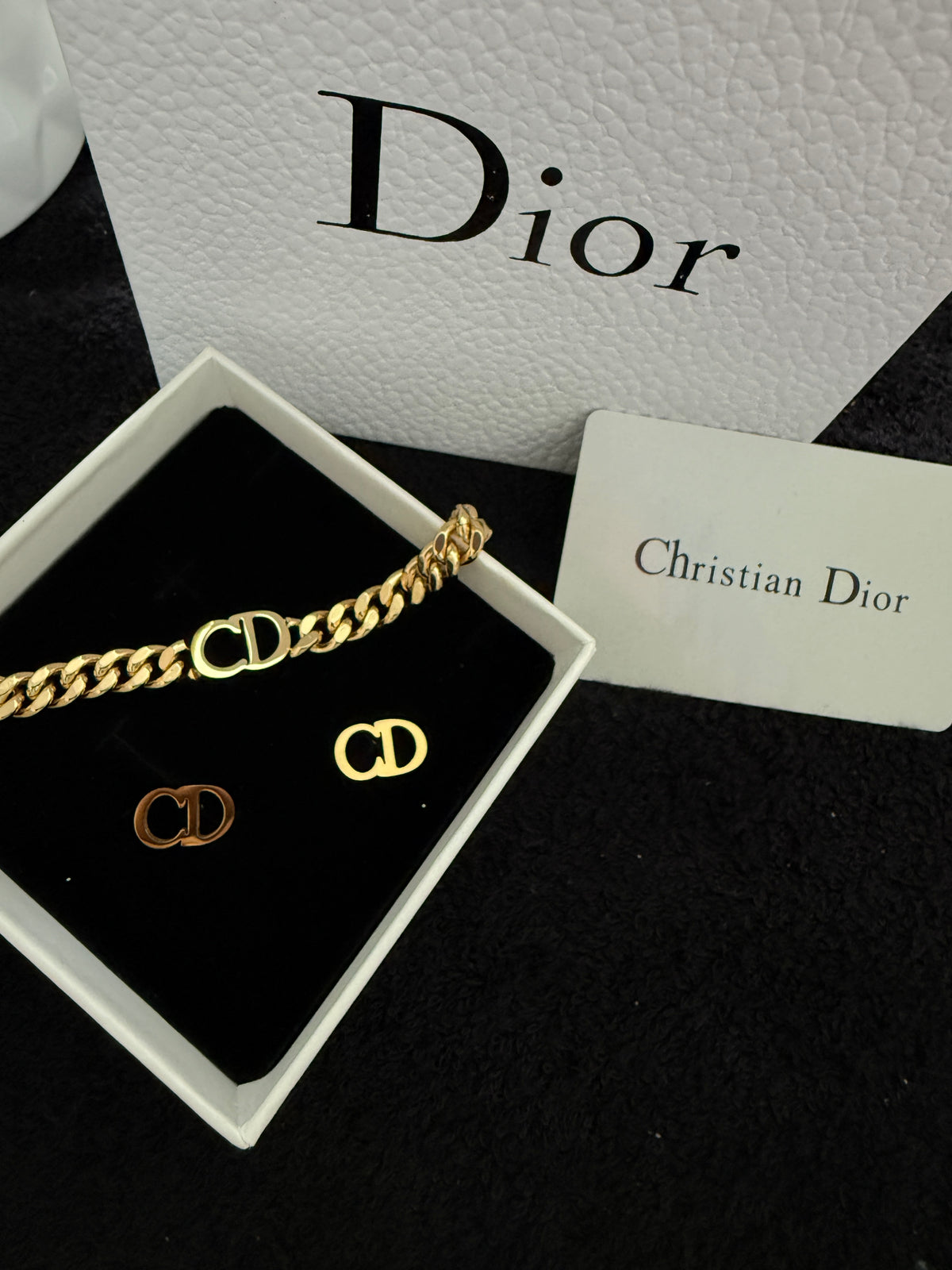 C D braclet and stud with premium packaging