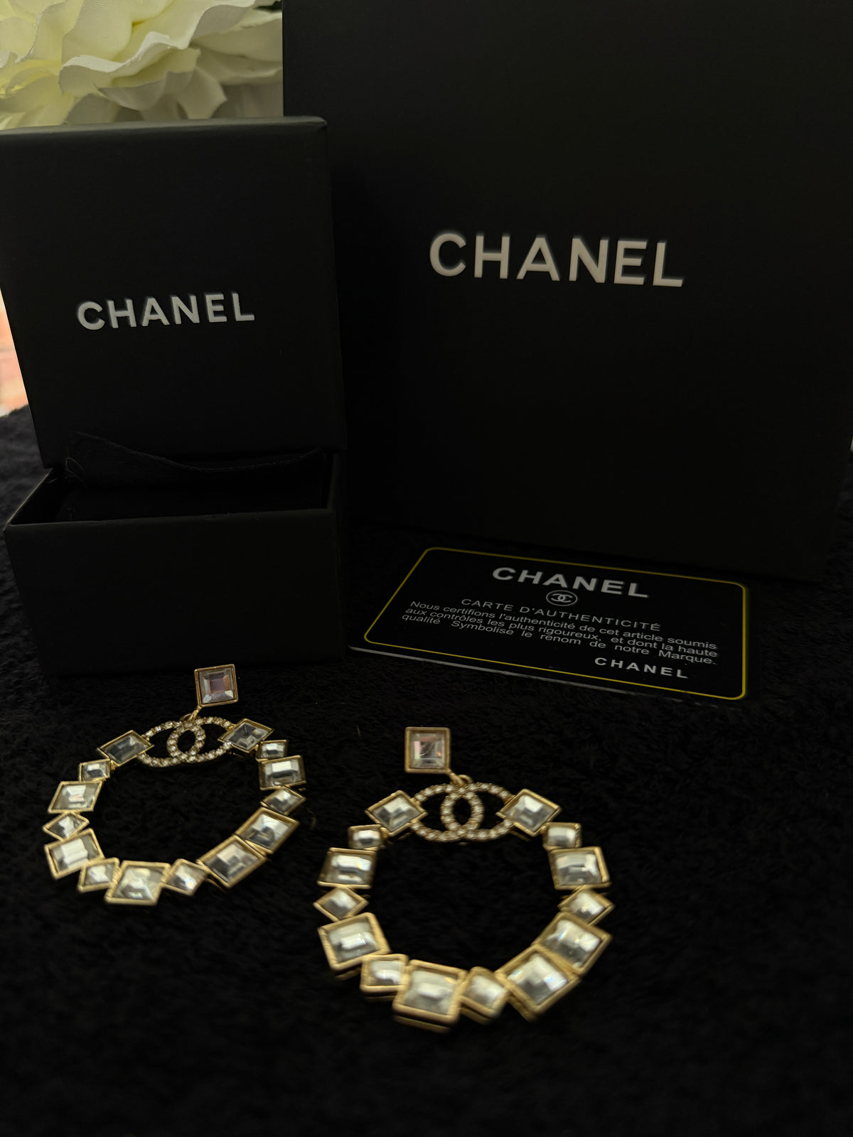 CC classic earrings in gold plated