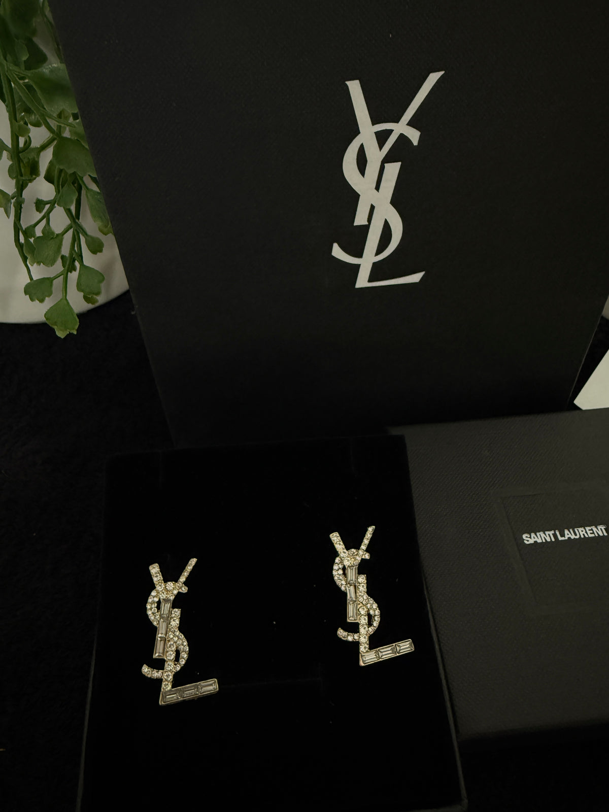 YY diamond earrings