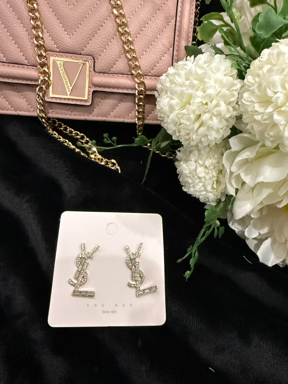 YY diamond earrings