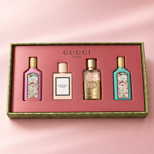 GG Mini perfume gift set with gift bag and premium packaging